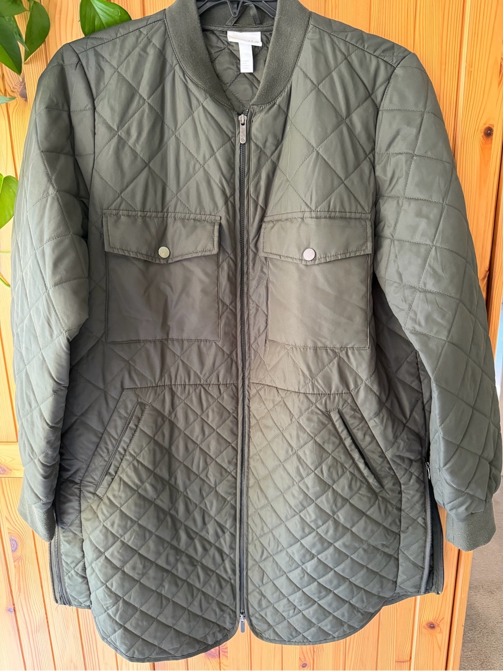Zella Quilted Olive Jacket